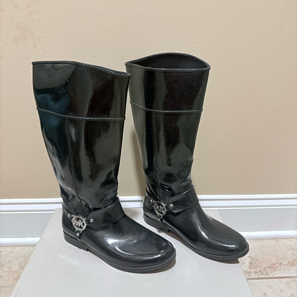 Michael Kors Black Rain Boots